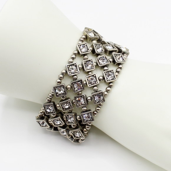 Vintage Jewelry - Vintage stretch rhinestone bracelet